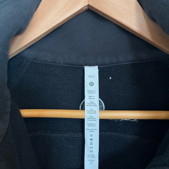 Lululemon Scuba Oversized Funnel Neck Half-Zip Black XS/S - Picture 10 of 12